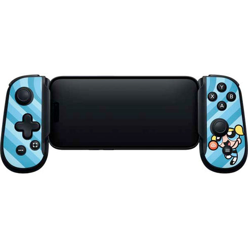 Cartoon Network Powerpuff Girls Bubbles Blue Hearts Backbone One for iPhone Game Controller Skin